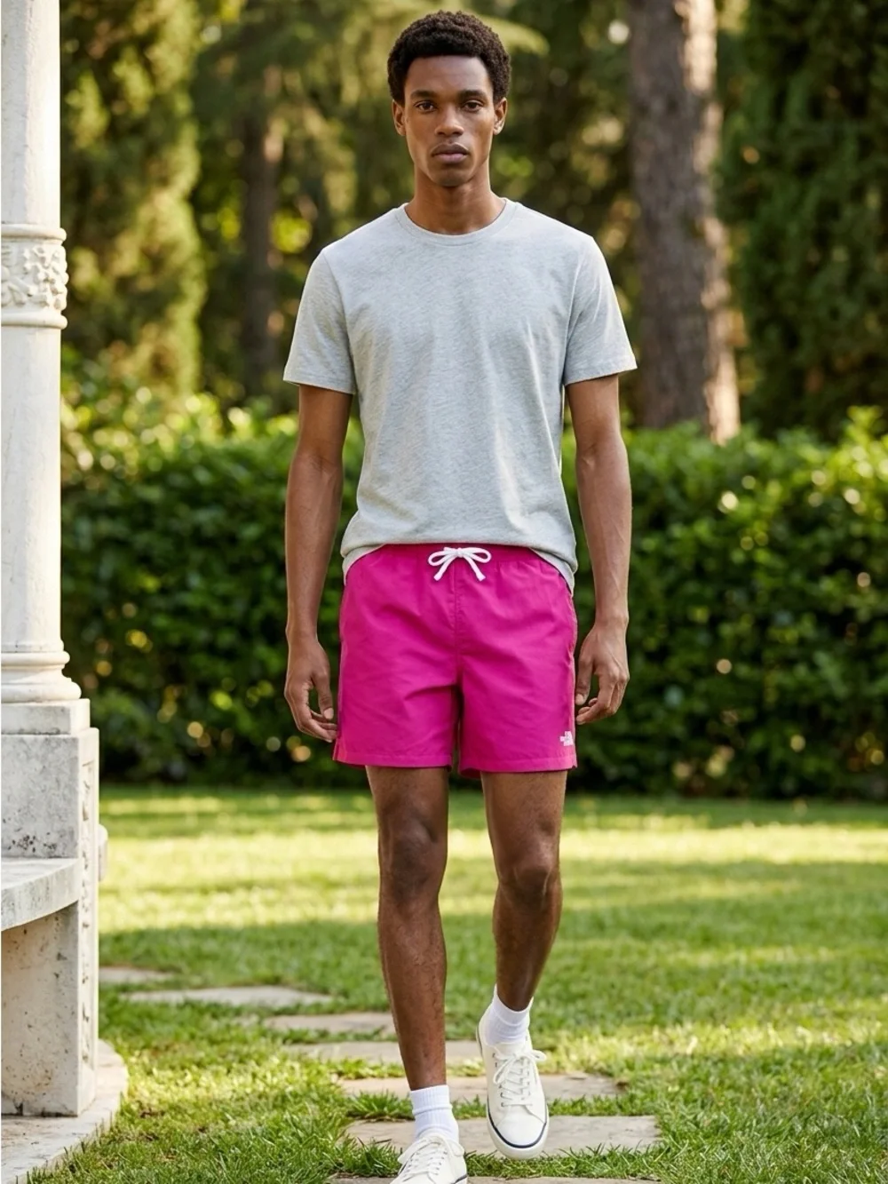 EUC The North Face Men’s 5” Action Woven 2.0 Pink Athletic Shorts - Size L